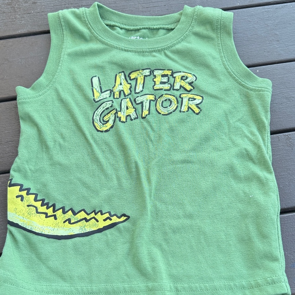 Green 'Later Gator' Kids Tank Top